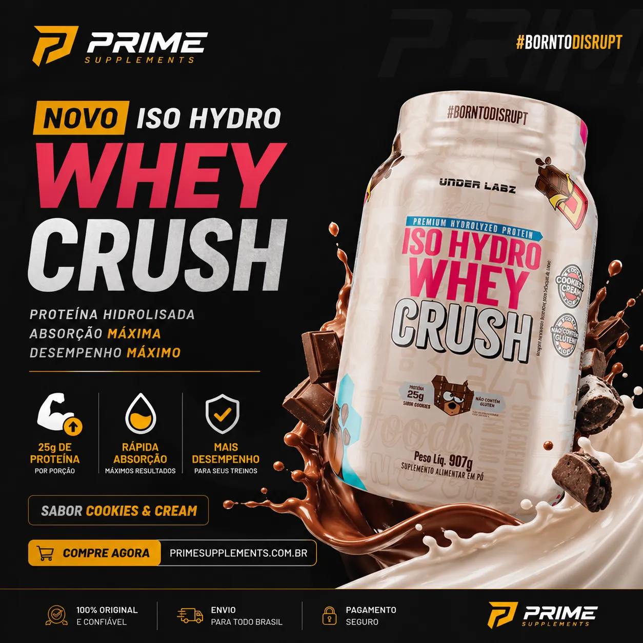 Divulgação— Iso Hydro Whey Crush